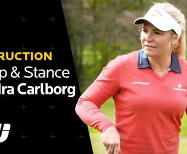 Long Drive Tips From Sandra Carlborg | Correct Setup & Stance | Golf Instruction