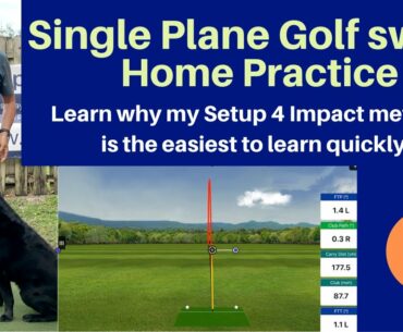 Single Plane Golf Swing | Practice Full 7 iron with Flightscope data