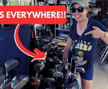 WE SCORED BIG THRIFTING FOR GOLF GEAR!! (New Irons For Ashley?)