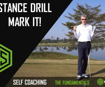 CORRECT WIDTH OF STANCE DRILL - MARK IT