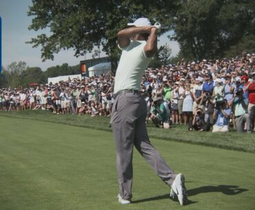 Tiger Woods' pre-round warm-up routine