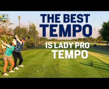 How to GET RHYTHM - Copy These Lady Pro's Tempo for STRESS FREE GOLF