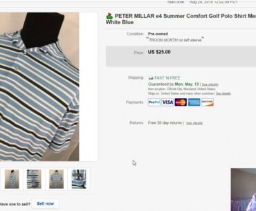 I RESELL Hawaiian Shirts & Golf Polo Shirts on Ebay / Reseller
