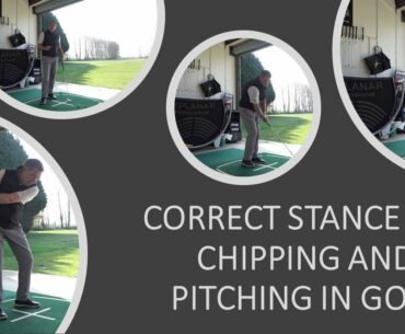 Correct Stance for Chipping and Pitching the golf ball