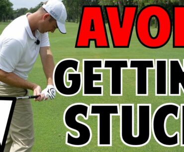 Avoid Getting Golf Clubs Stuck Behind You!