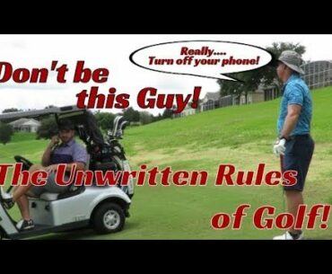 Don't be this Guy...Golf Fails! | The Unwritten Rules of Golf | PSA #4