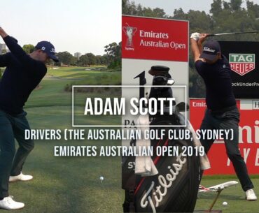 Adam Scott Golf Swing Drivers (DTL, FO), Emirates Australian Open (Sydney), December 2019.
