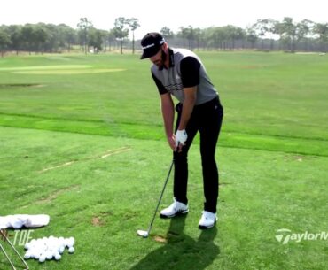 Hitting Wedges with Dustin Johnson