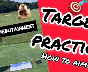 HOW TO AIM YOUR GOLF SHOT STRAIGHT: Golf stance, setup, alignment Caddyshack Parody