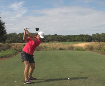 LYDIA KO - DTL DRIVER GOLF SWING 2013 - PERFECT DRAW STANCE & BALL FLIGHT REG & SLOW MOTION - 1080p