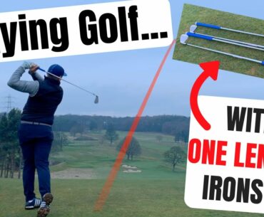 Playing Golf With ONE LENGTH IRONS!