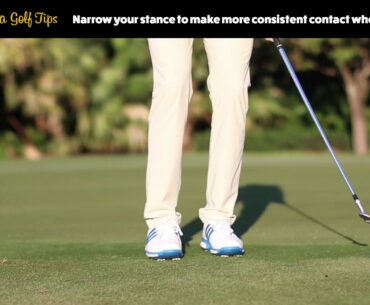 Insta Golf Tips - Narrow Stance When Chipping