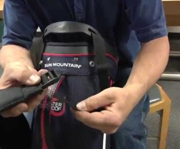 How to install golf bag shoulder strap