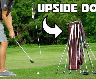 Playing Golf With Left Handed Clubs Upside Down