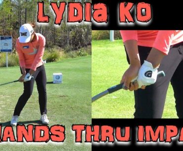 2017/2018 LYDIA KO HANDS THRU IMPACT SLOW MOTION IRON GOLF SWING