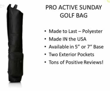 Small Sunday Par 3, Driving Range, Practice Carry Golf Bag