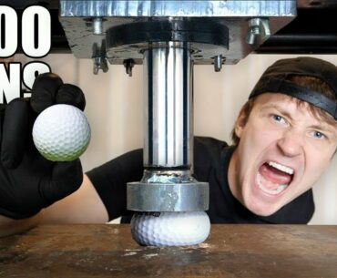 EXPLODING GOLF BALLS WITH HYDRAULIC PRESS!! (HYDRAULIC PRESS vs GOLF BALL)