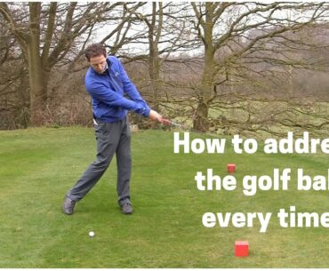 How to address the golf ball easily every time