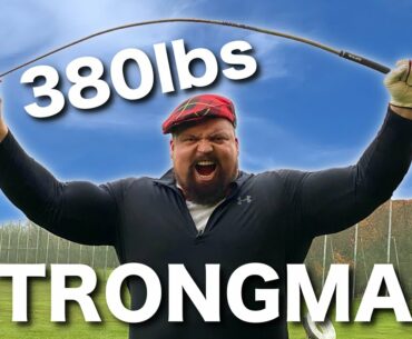 How far can the WORLD'S STRONGEST MAN hit a golf ball? EDDIE HALL