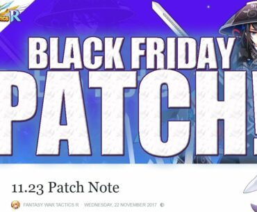 FANTASY WAR TACTICS R - BLACK FRIDAY SALES PATCH NOTES!!