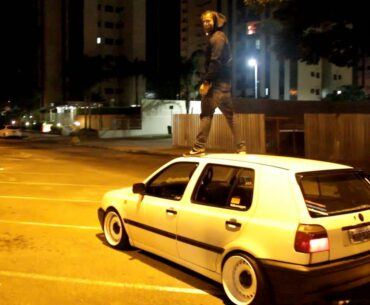 Golf Mk3 Wide Steelies Stance