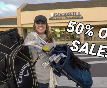 EPIC HALF PRICE GOLF CLUB Deals At THRIFT STORES!! (Crazy Prices!!)