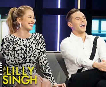 Anna Camp Teaches Adam Rippon and Lilly How to Sing