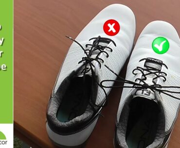 How To Tie Golf Shoes Correctly | Right Vs Wrong Golf Shoe Tying Video |