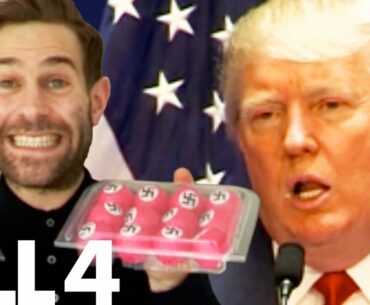 Simon Brodkin Pranks President Trump With Swastika Golf Balls!