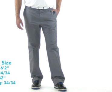 Oxford Golf Mens Newbury Twill Flat Front Pants on Model