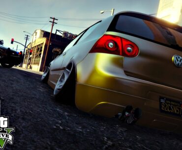 GTA V MODS: Carro Volskwagen Golf MkV Stance #ChoraBoy