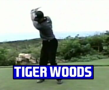 Tiger Woods Swings at 2002 PGA Grand Slam
