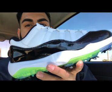 AIR JORDAN 11 CONCORD GOLF SHOES REVIEW!