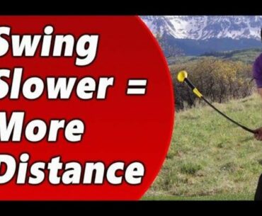 Swing Slower for More Distance in Golf