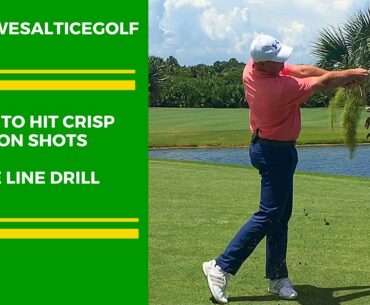 GOLF: HOW TO HIT CRISP IRON SHOTS - THE LINE DRILL