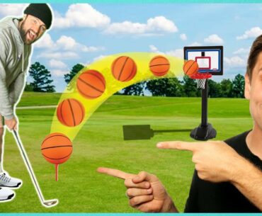 MINI HOOP Basketball TRICK SHOT GOLF Pt. 3 *Fewest Attempts Wins*