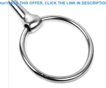 Top Mouth Loose 3 Inch Ring French Link Snaffle Horse Bit Silver Iron Equestrian Pony Bit 5 Inch