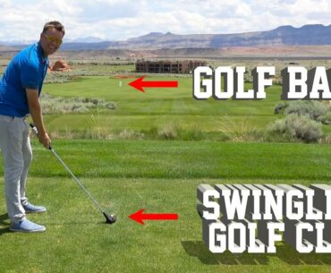 Swingless Golf Club vs. Human