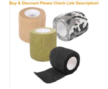 Deal Self Adhesive Tape 5CM*4.5M Stealth Camouflage Bandage Waterproof Protective Durable Wrap for