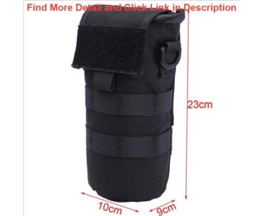 Best Molle Folding Water Bottle Bag 1000D Military Combat Tactical Dump Drop Kettle Bag Hiking Hunt