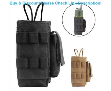 Tactical Radio Holder Holster Molle Military Walkie-talkie Bag Interphone Storage Case Airsoft Mag