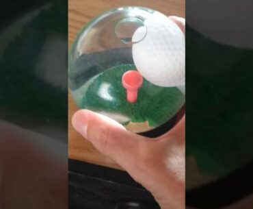 Golf Ball on Tee Water Globe Puzzle Bar Game Easy Solution