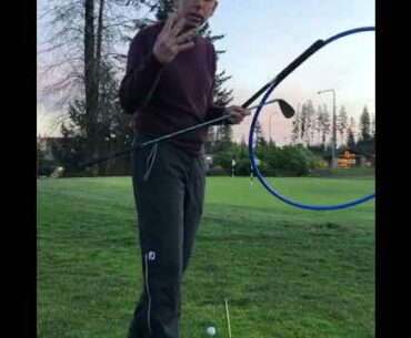 Why an open stance when pitching.  Tom Sovay golf instruction Redmond Ridge