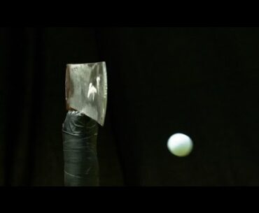 Golf Ball Vs. Axe Blade  | How Ridiculous