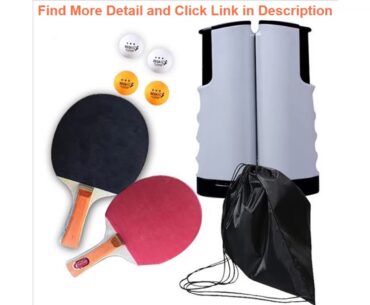 Top Portable Ping Pong Table Tennis Racket 1.9M Telescopic Net 4 Balls Rack 1 Pair Table Tennis Rub