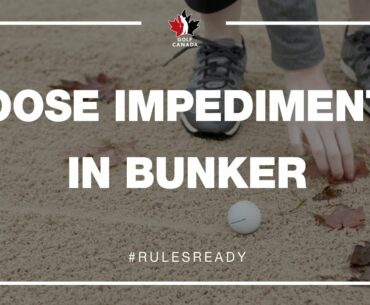 Rules of Golf: Moving or Touching Loose Impediments