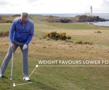 Downhill/Uphill Stance #GolfingWithGlenmuir