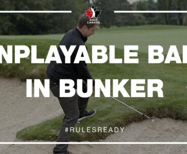 Modernized Rules of Golf: Unplayable Ball in a Bunker