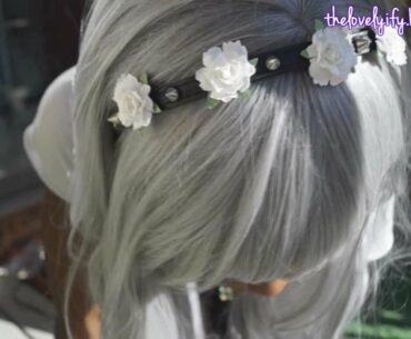 † DIY Pastel Goth spiked floral headband tutorial †