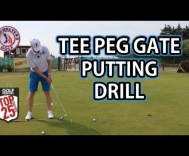 Golf Tips - Tee Peg Gate Putting Drill